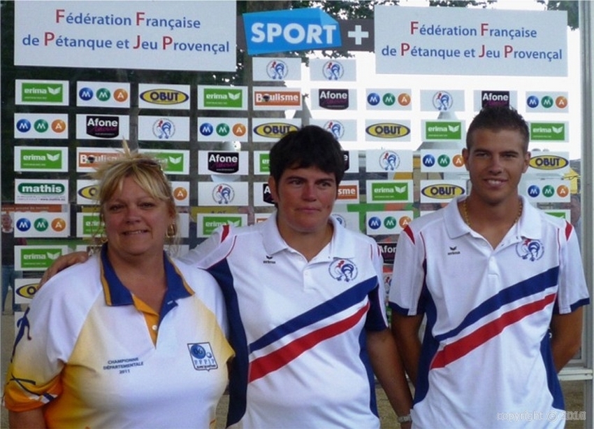 Les champions de France mixte 2012 &gt; Christine SAUNIER et Dylan ROCHER