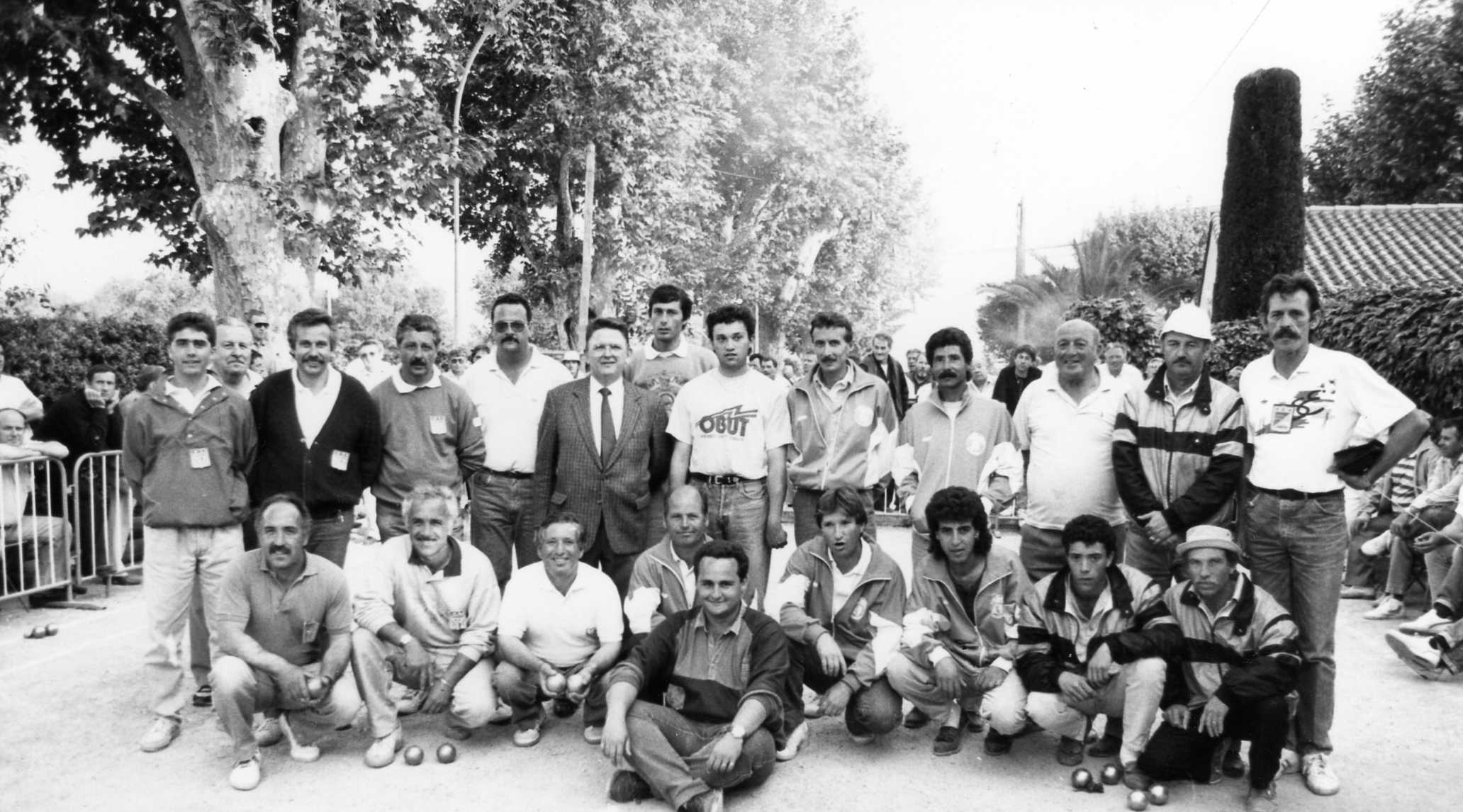 1990 ST LAURENT DU VAR tous les qualifiés triplettes pour le CDF à BRIVE 1990 ST LAURENT DU VAR tous les qualifiés triplettes pour le CDF à BRIVE