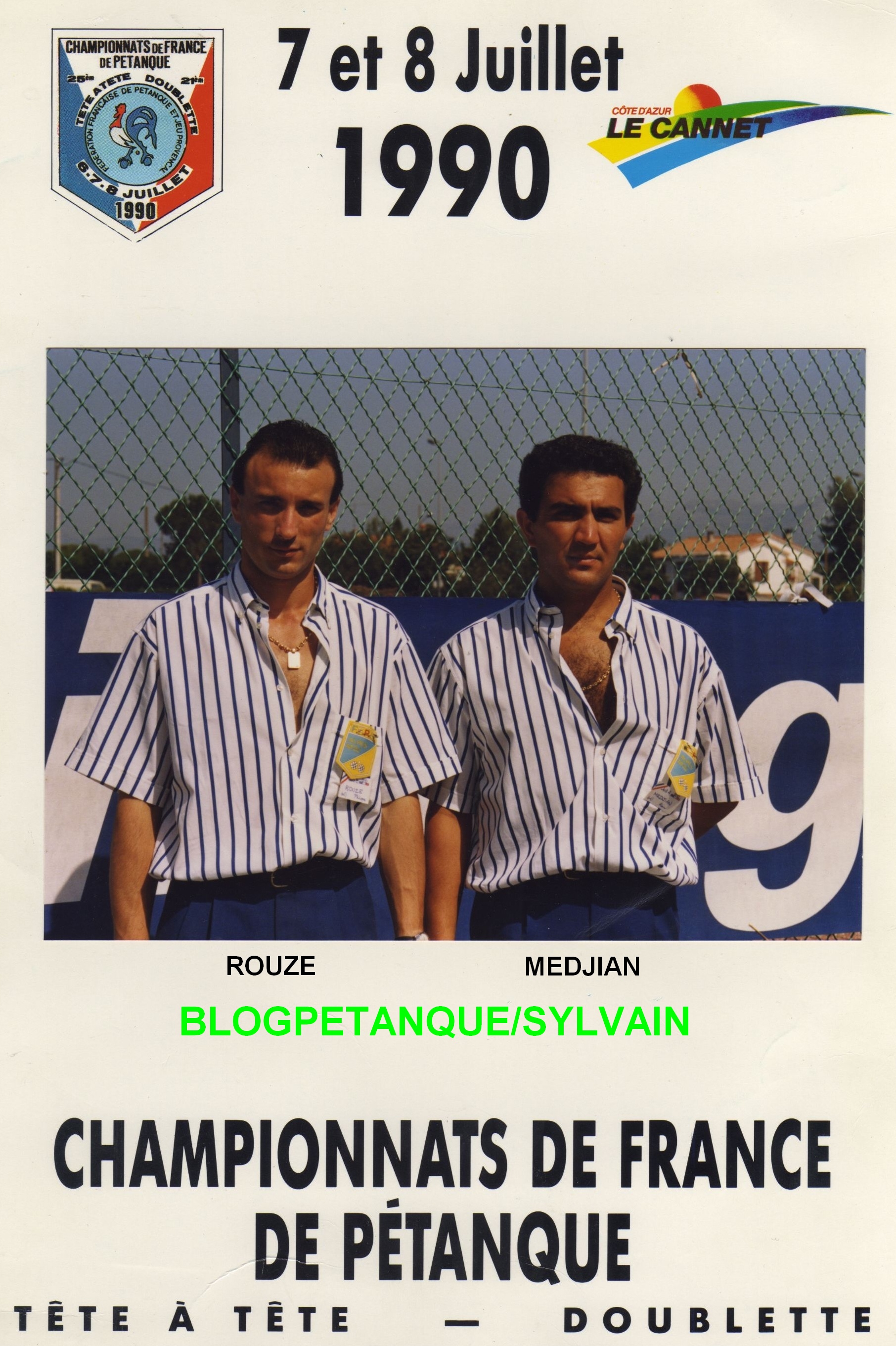 L'année 1990 à la Pétanque L'année 1990 à la Pétanque