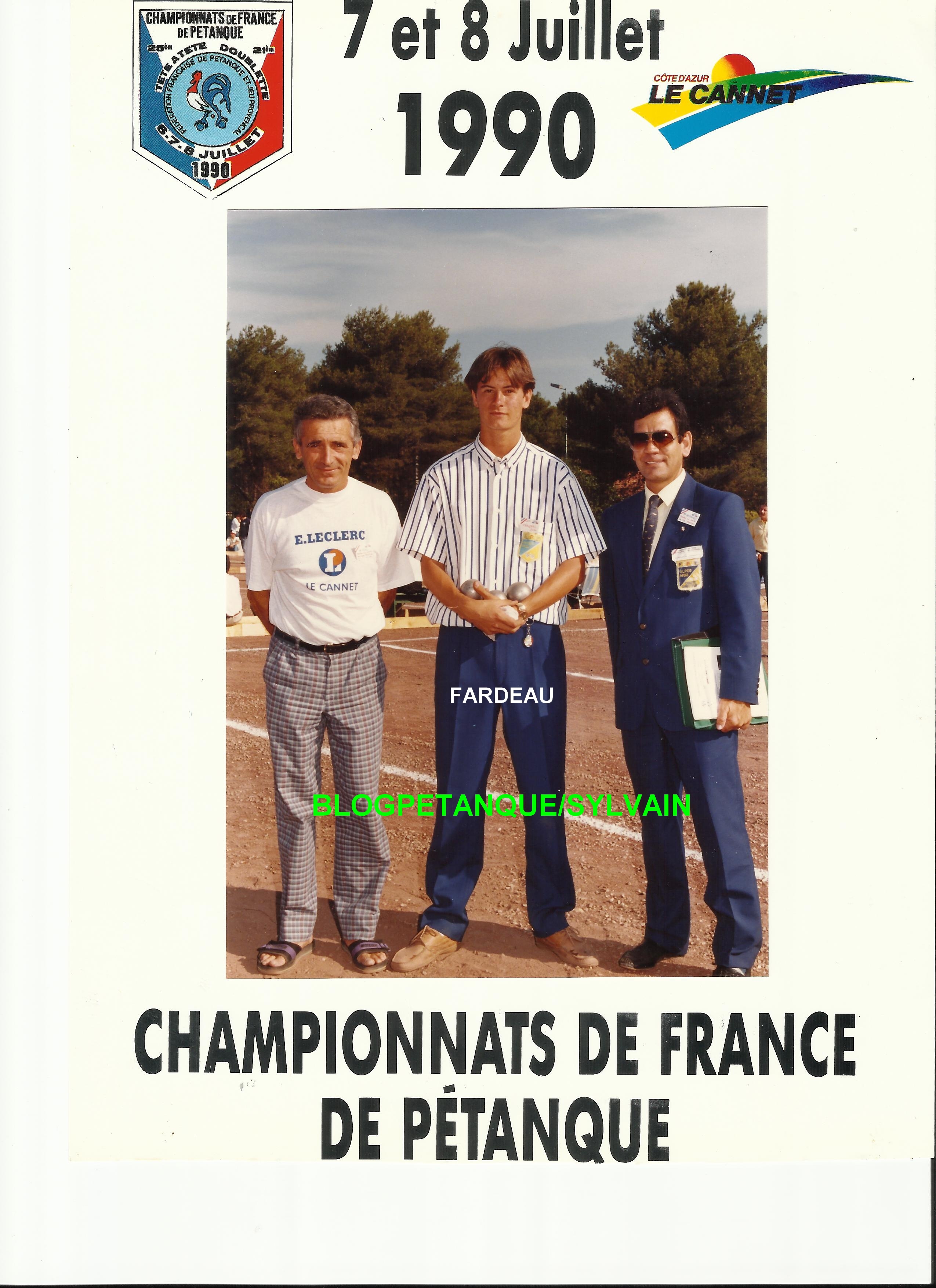 L'année 1990 à la Pétanque