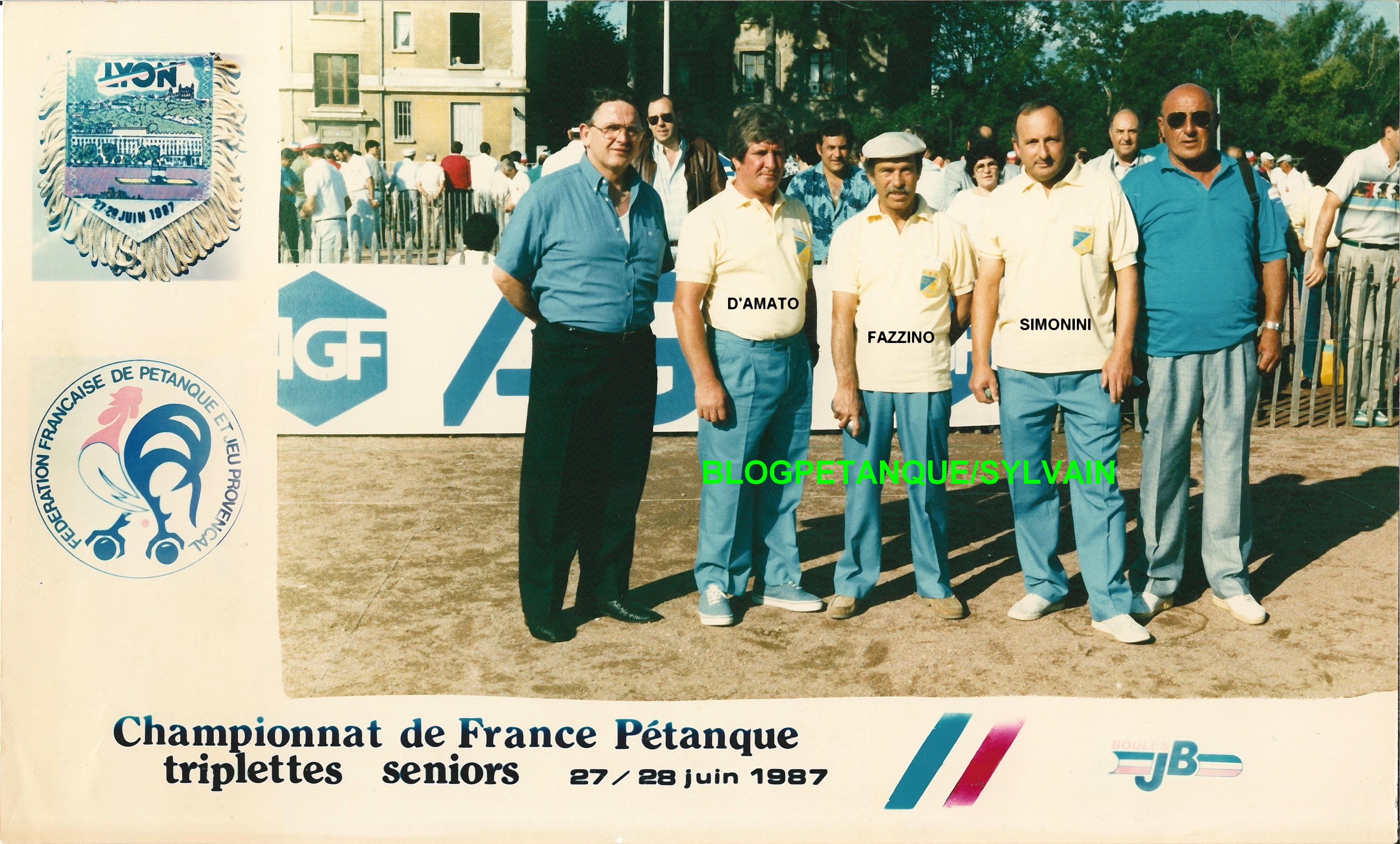 L'année 1987 à la Pétanque