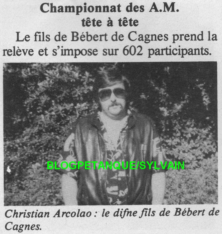 L'année 1985 à la Pétanque