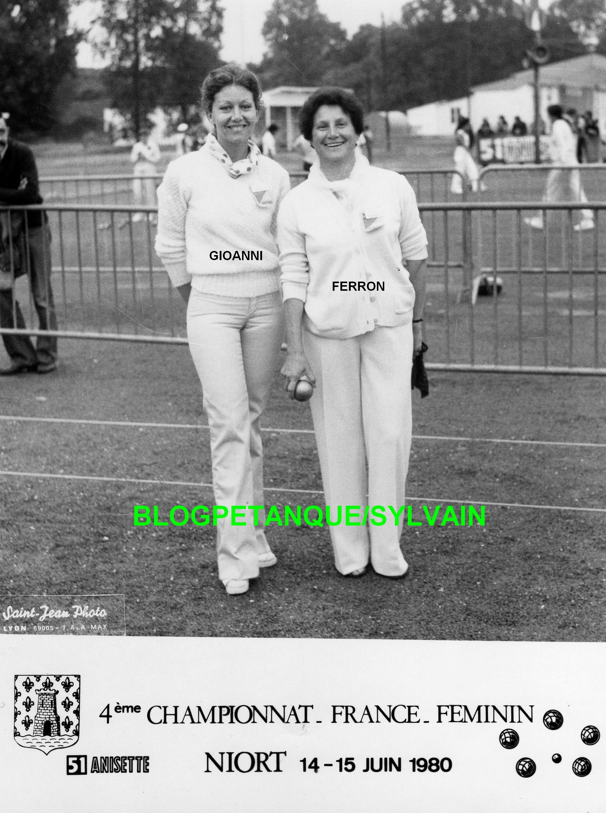 L'année 1980 à la Pétanque