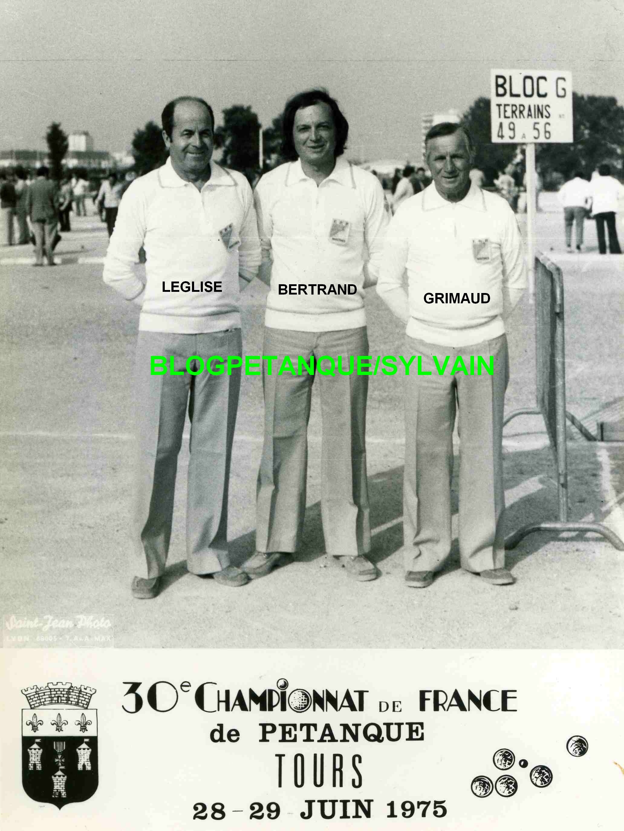 L'année 1975 à la Pétanque