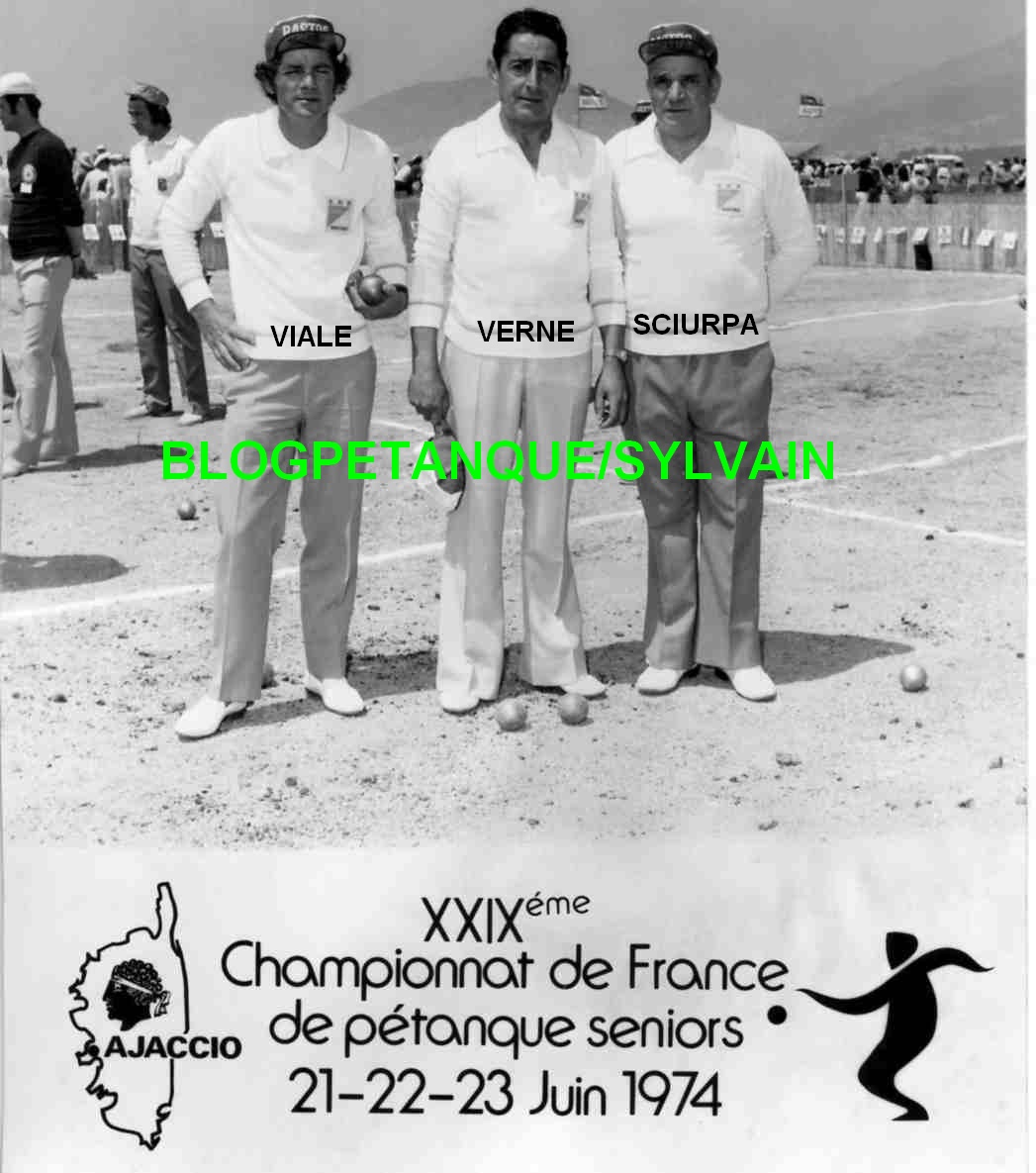 L'année 1974 à la Pétanque