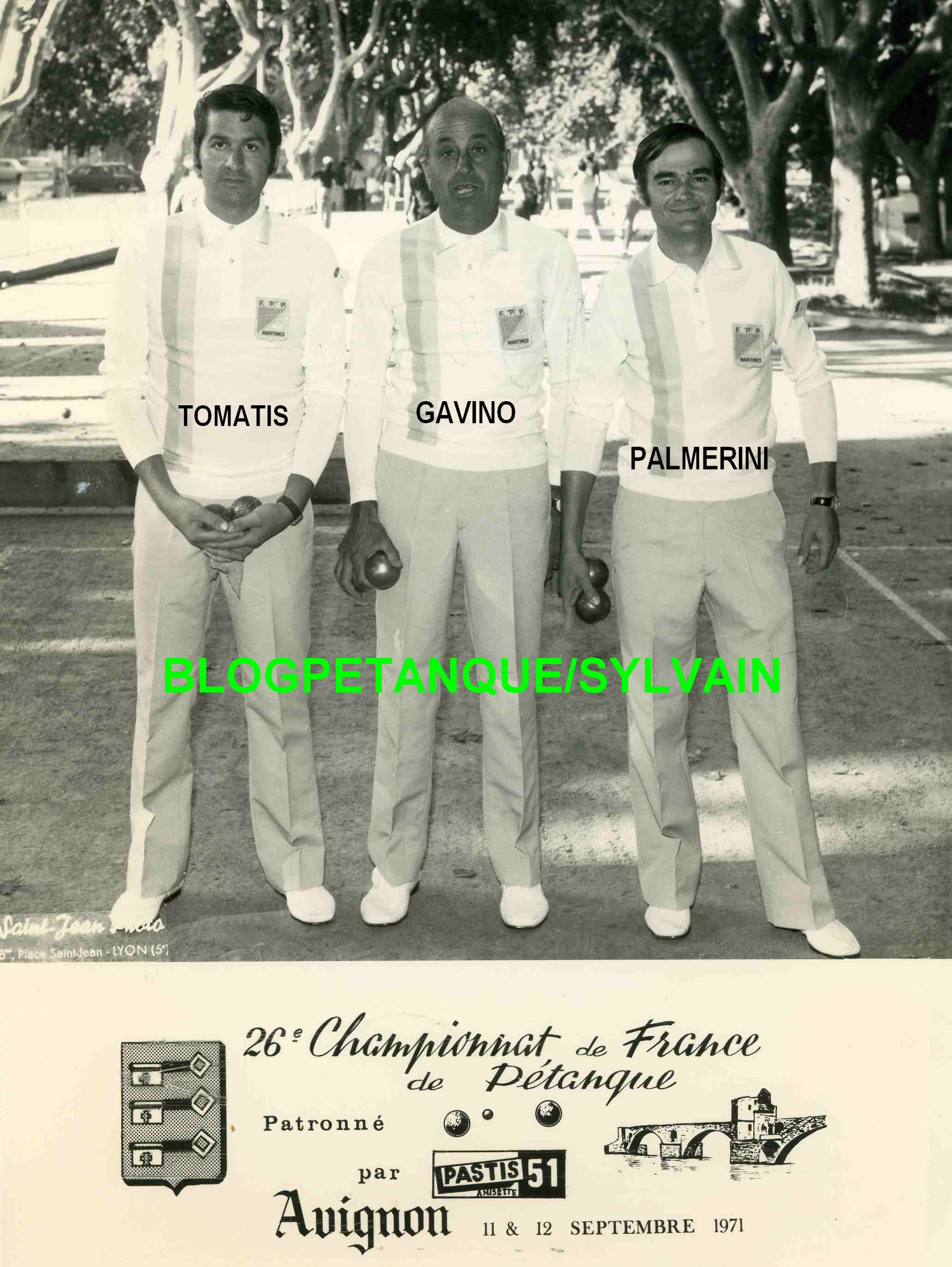 L'année 1971 à la Pétanque L'année 1971 à la Pétanque