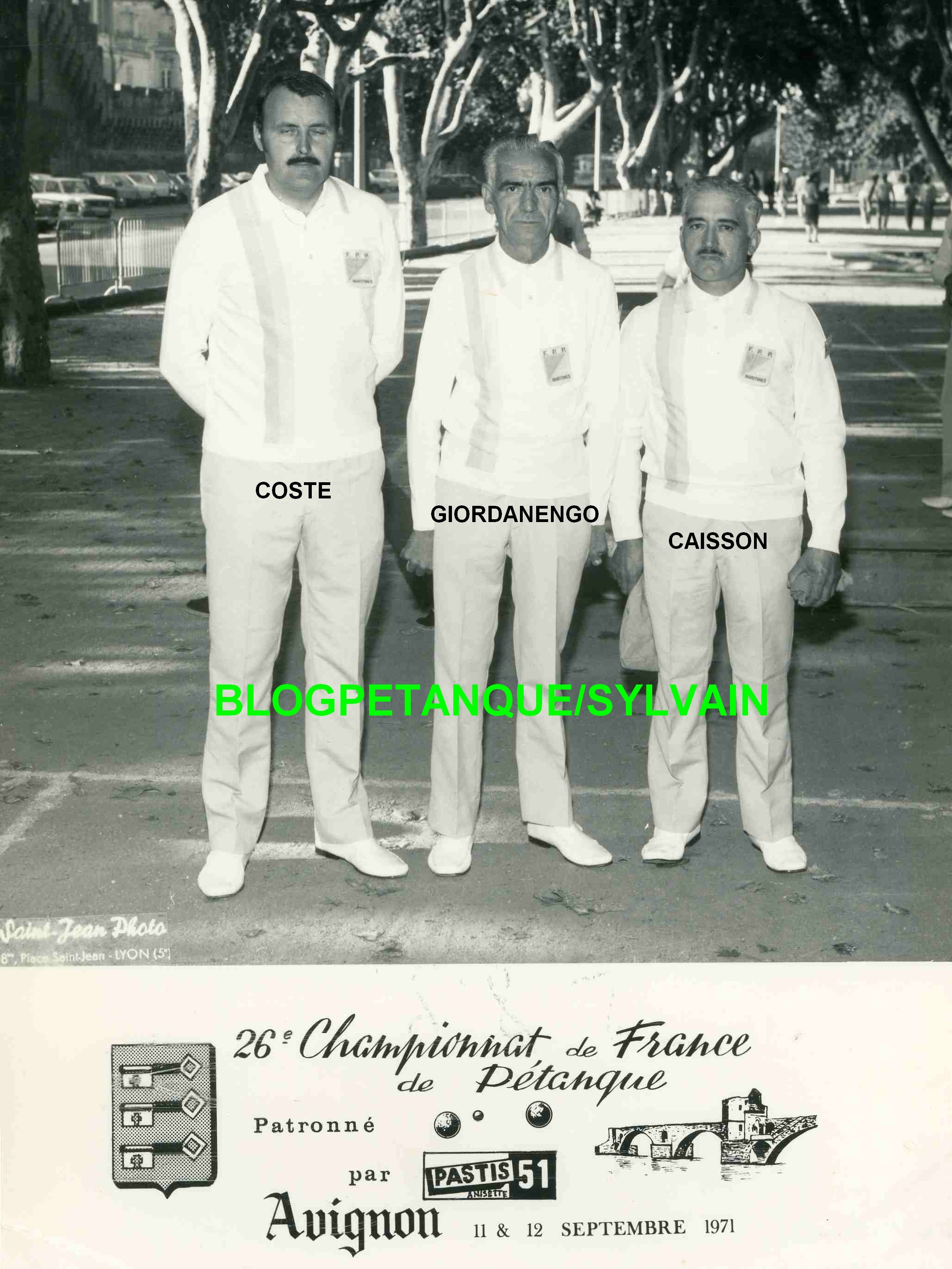 L'année 1971 à la Pétanque L'année 1971 à la Pétanque