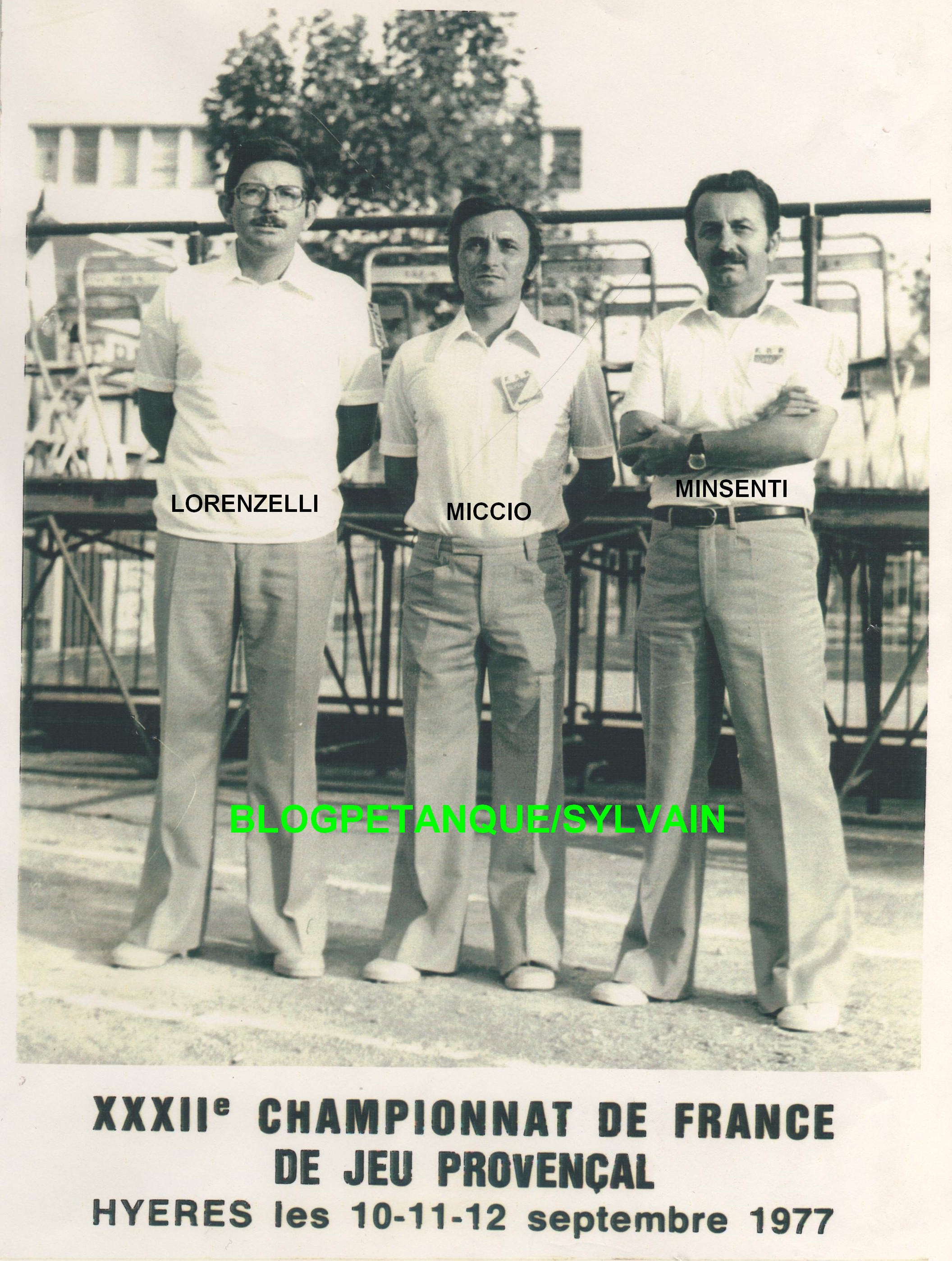 L'année 1977 au Jeu Provençal L'année 1977 au Jeu Provençal