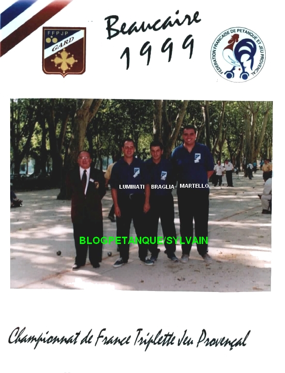 L'année 1999 au Jeu Provençal L'année 1999 au Jeu Provençal
