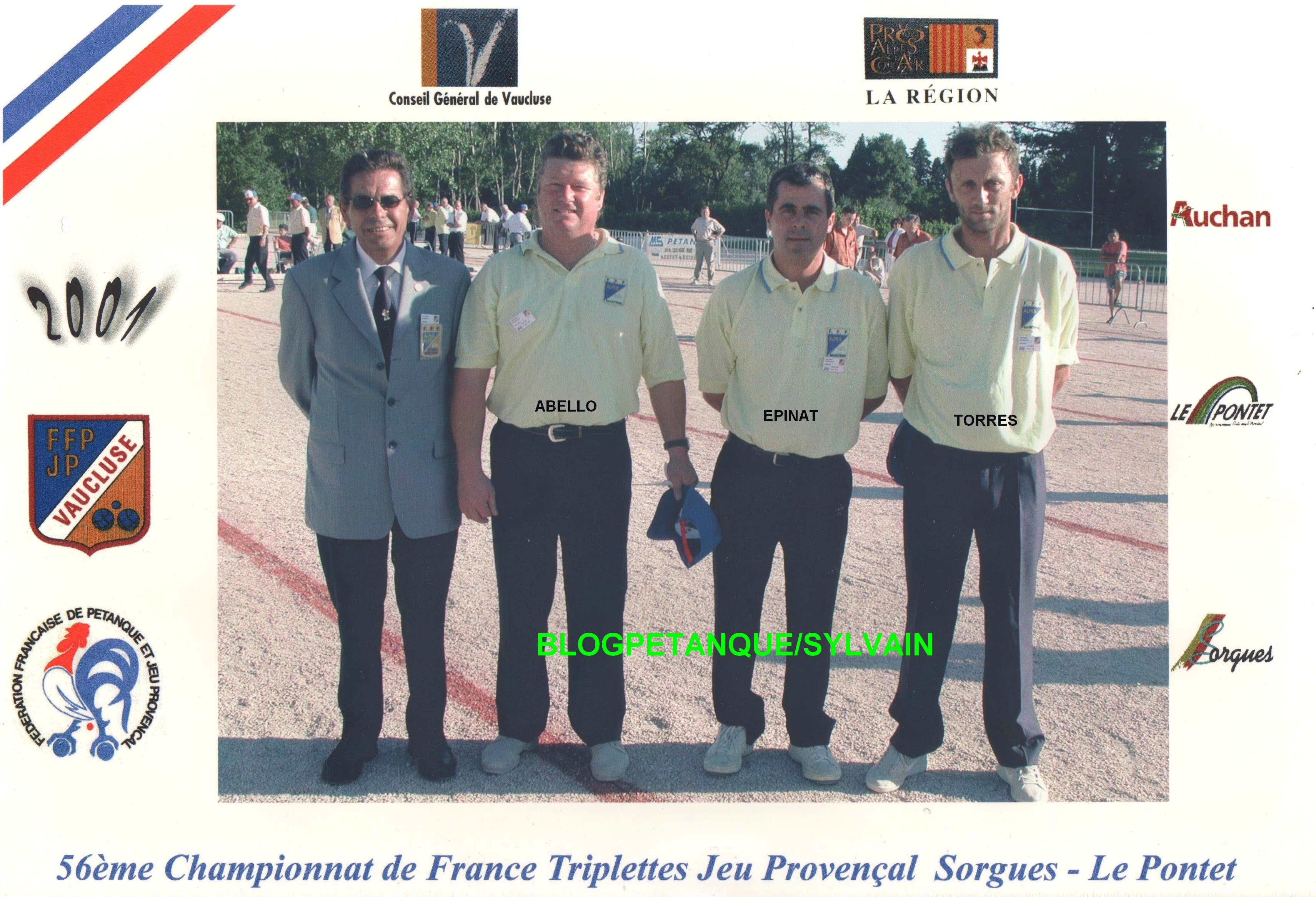 L'année 2001 au Jeu Provençal L'année 2001 au Jeu Provençal