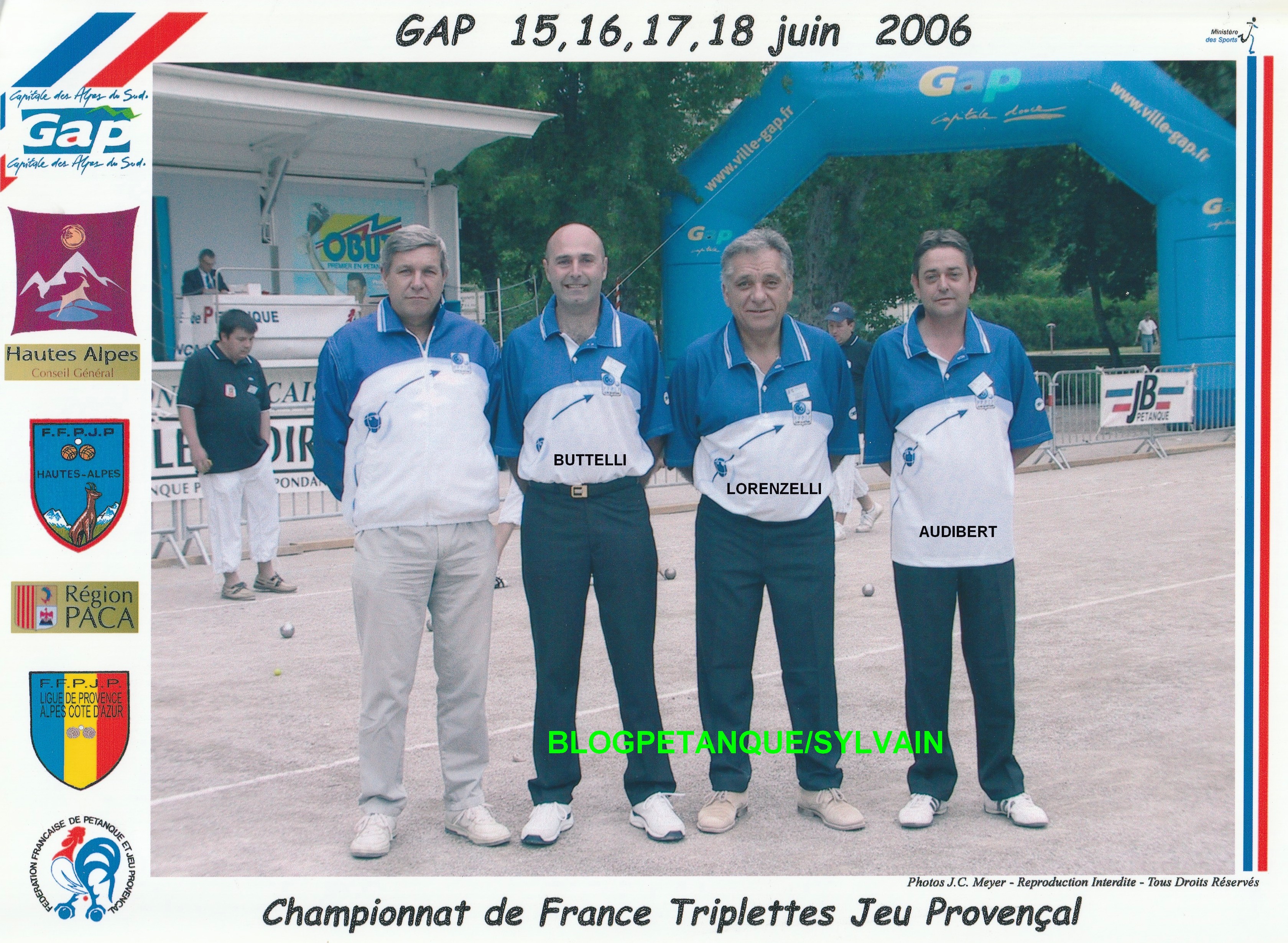 Le joueur Michel GUILLARD fut remplacé par Bernard BUTTELLI