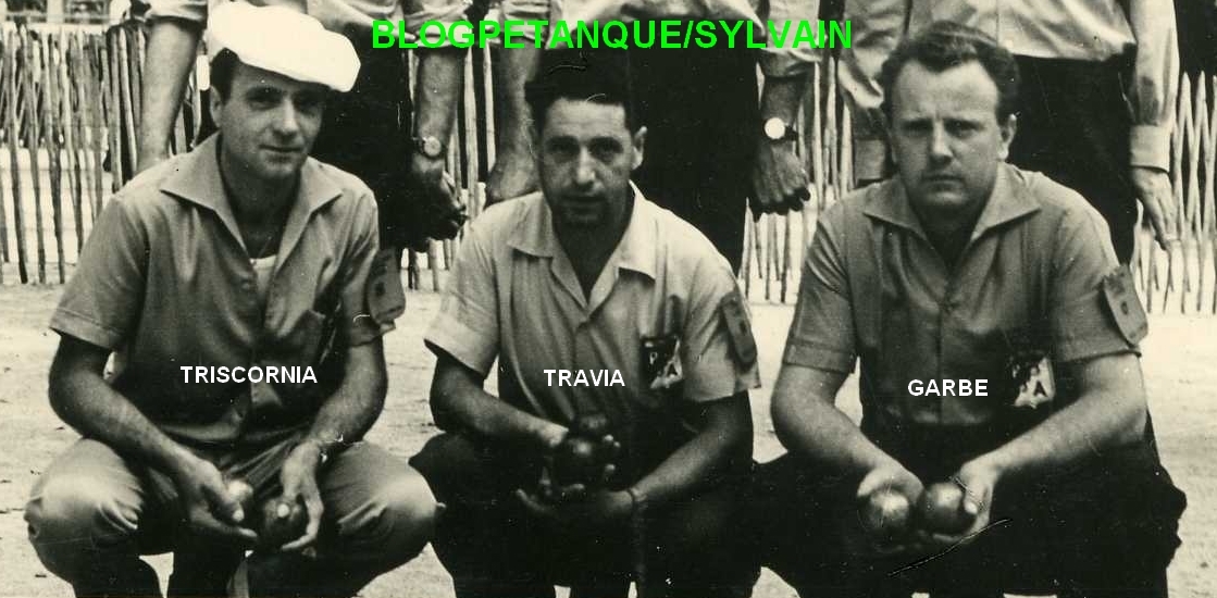 L' équipe des P.P.A. TRISCORNIA - TRAVIA - GARBE qualifiée en 2ème série l'année 1958 L' équipe des P.P.A. TRISCORNIA - TRAVIA - GARBE qualifiée en 2ème série l'année 1958