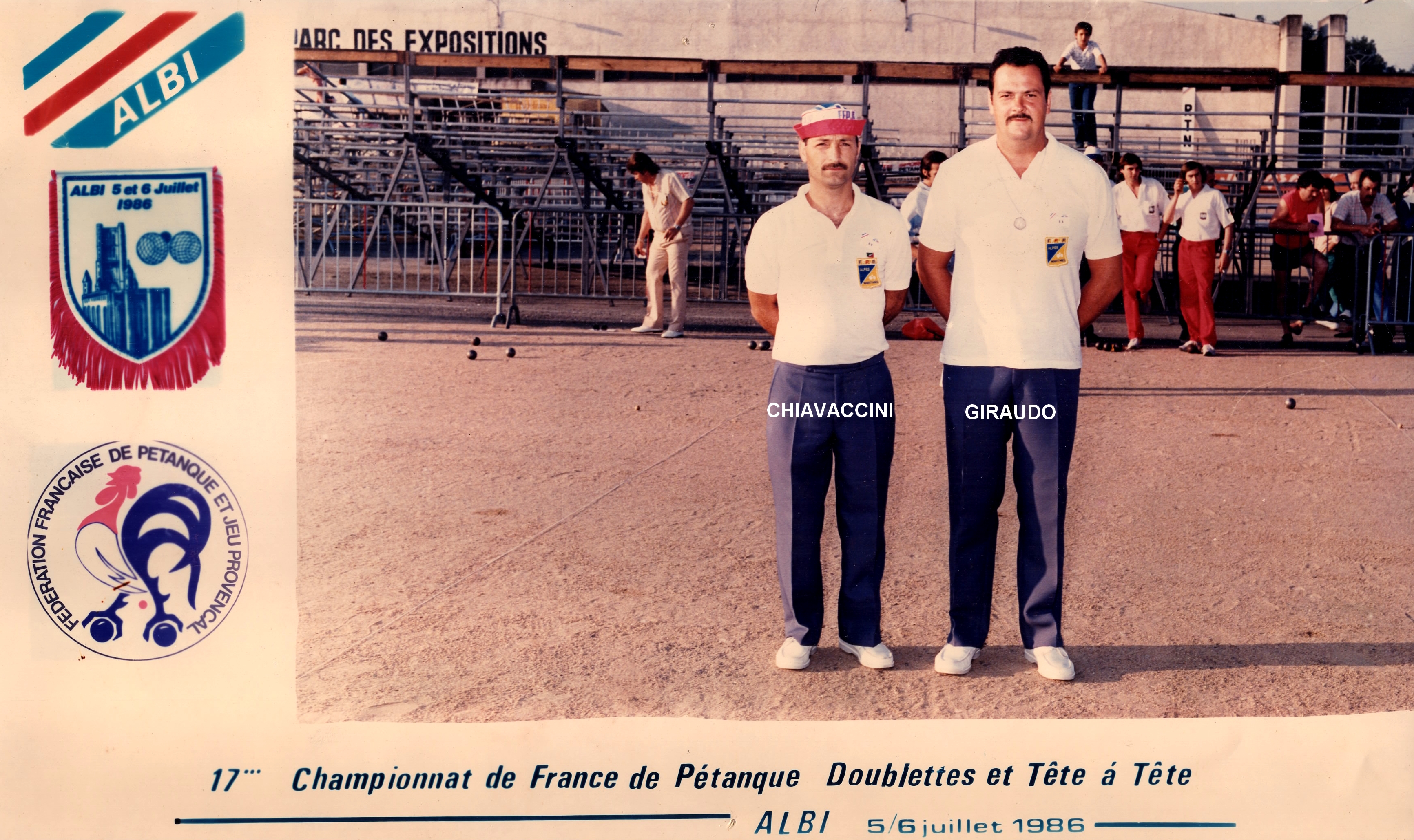 1986 champion des Alpes-Maritimes doublettes