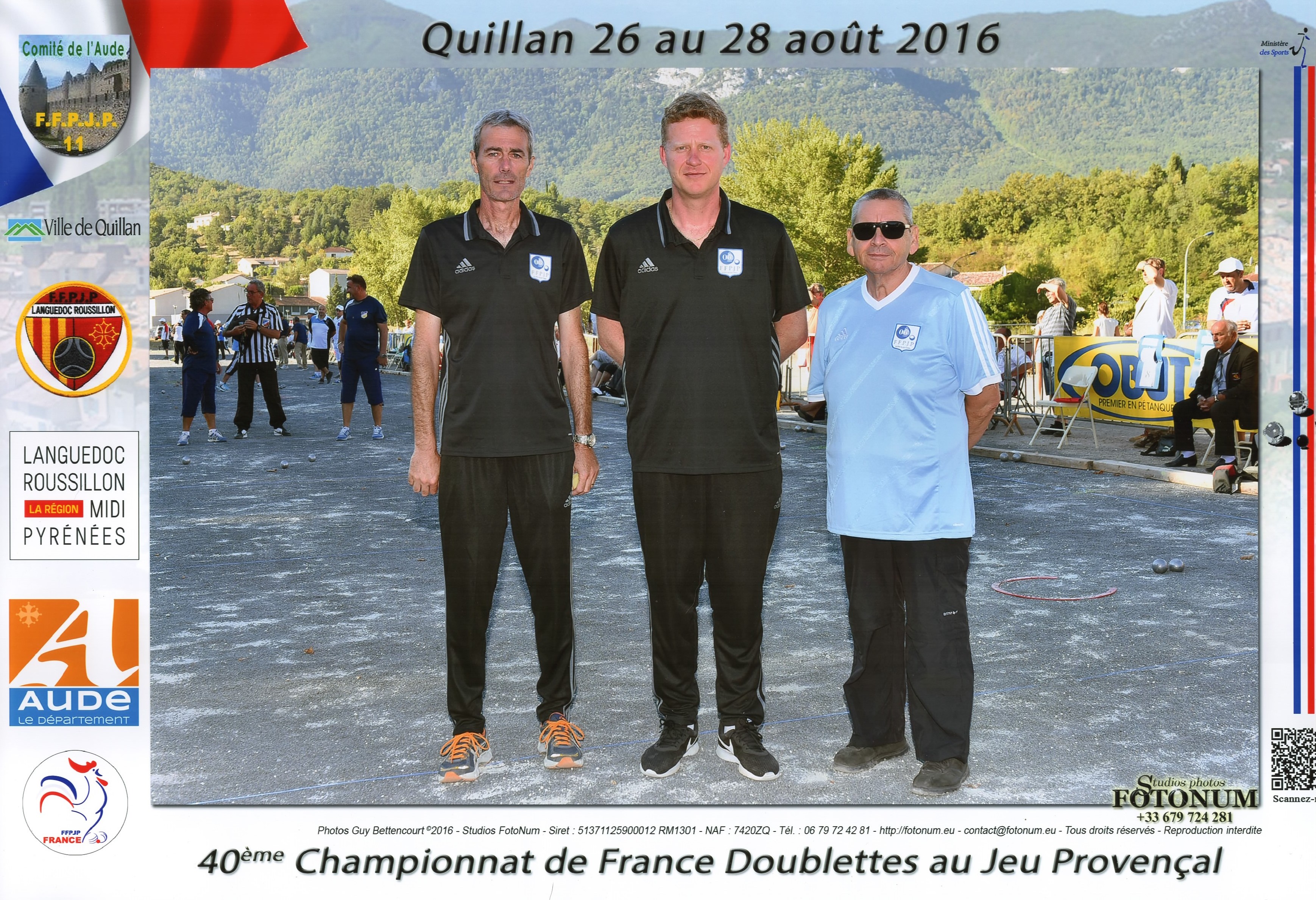 1er France doublettes au Jeu Provençal perdu en 1/32ème contre CHACON-MICHELET du 66