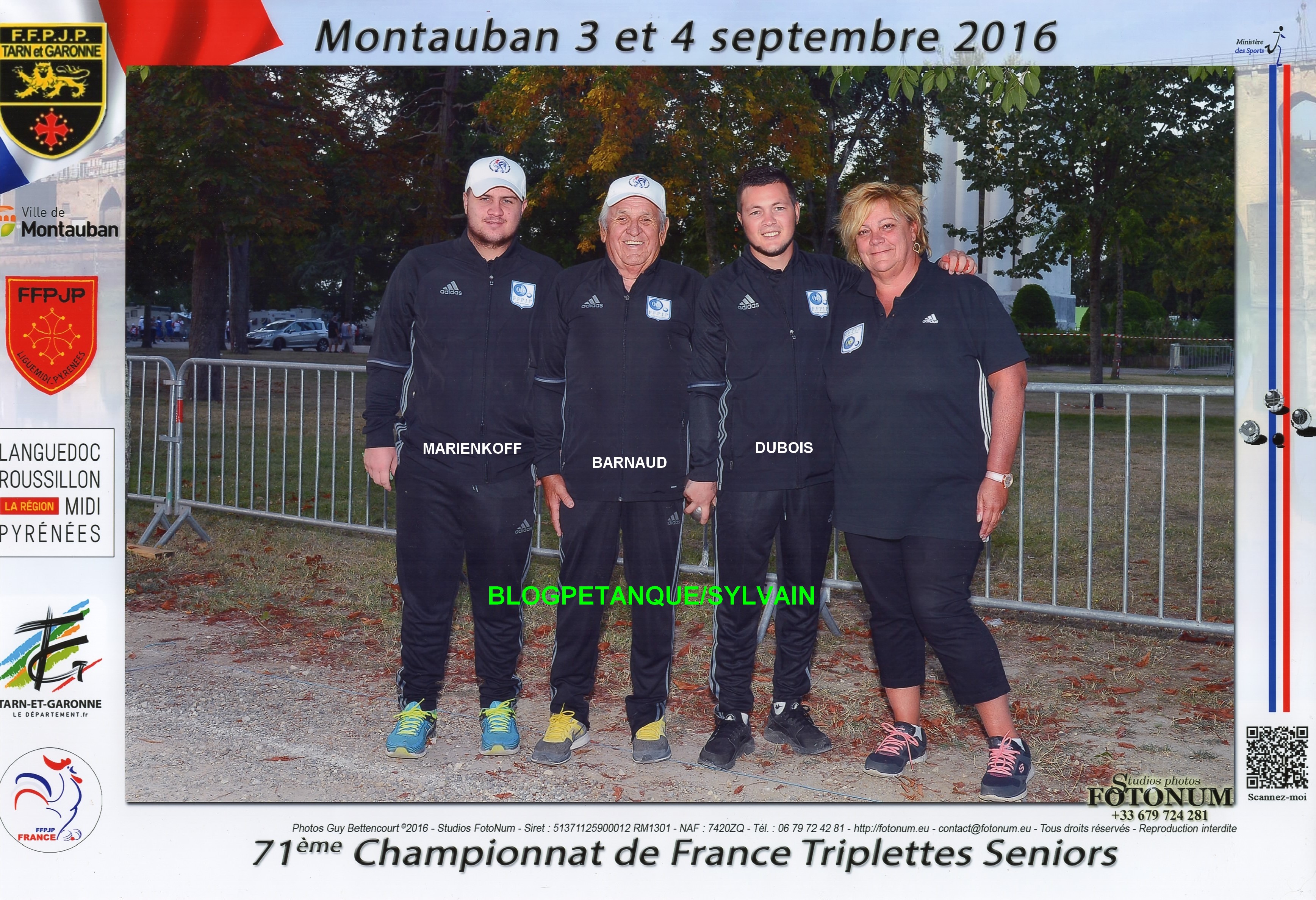 L'année 2016 à la Pétanque L'année 2016 à la Pétanque