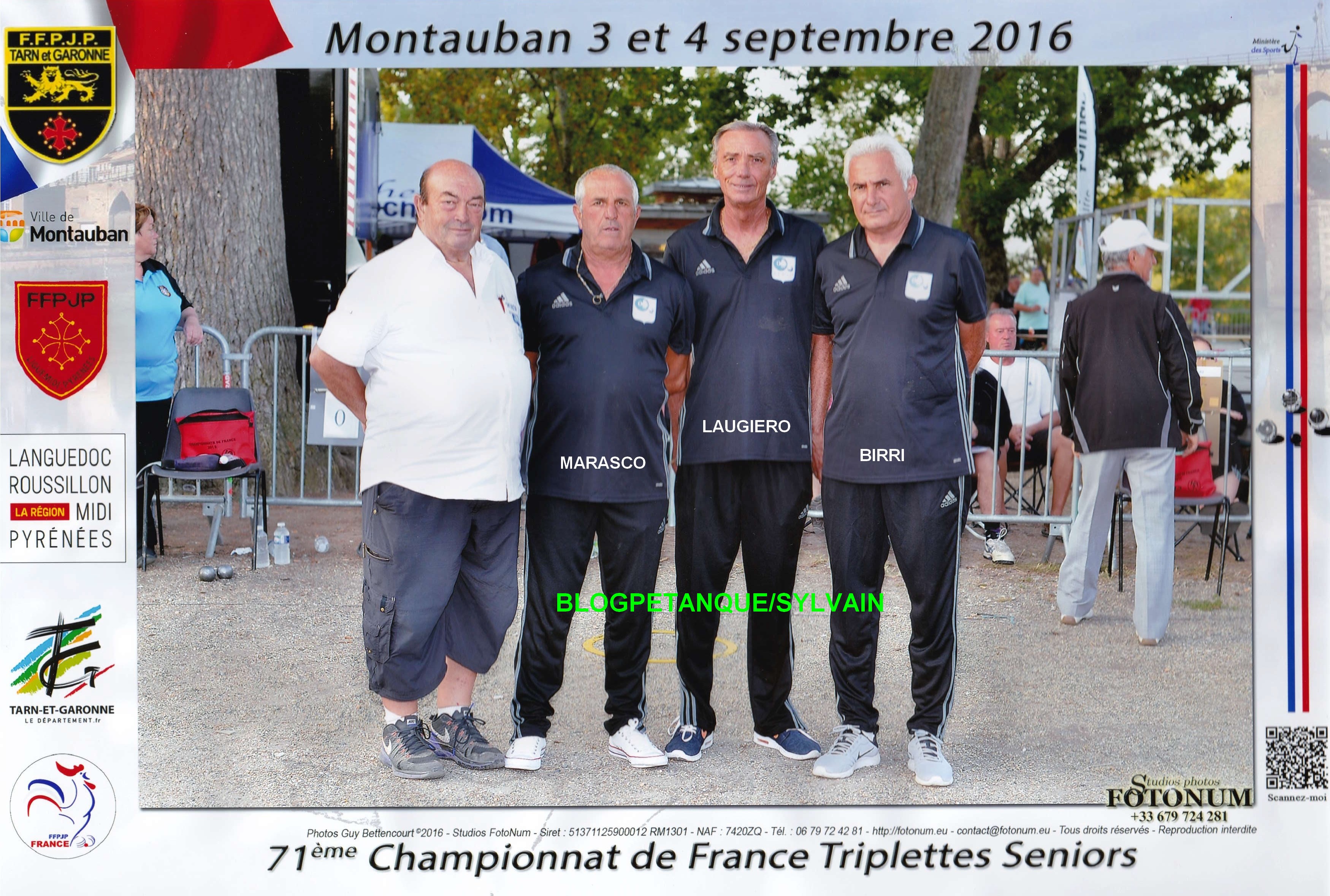 L'année 2016 à la Pétanque L'année 2016 à la Pétanque