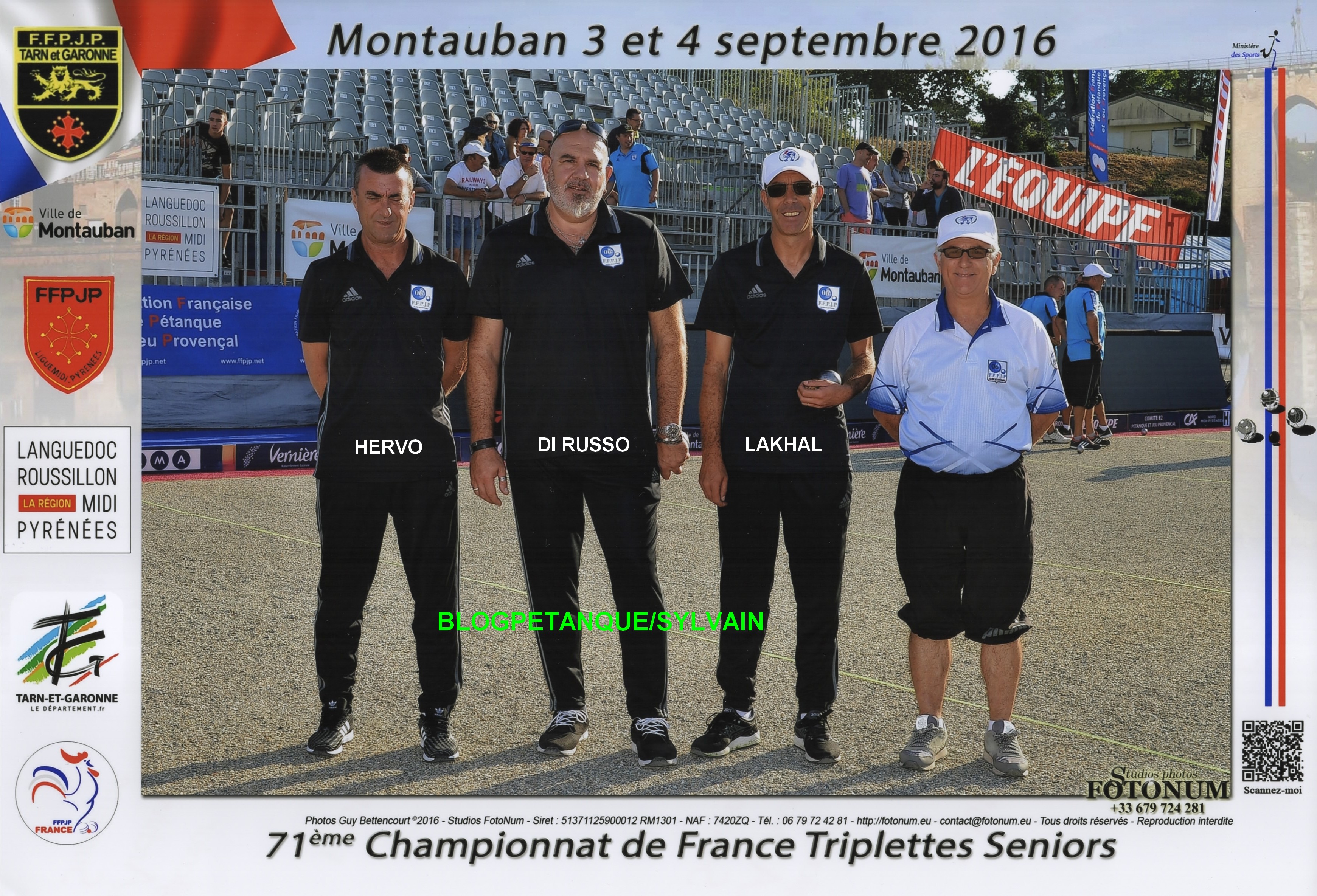 L'année 2016 à la Pétanque L'année 2016 à la Pétanque