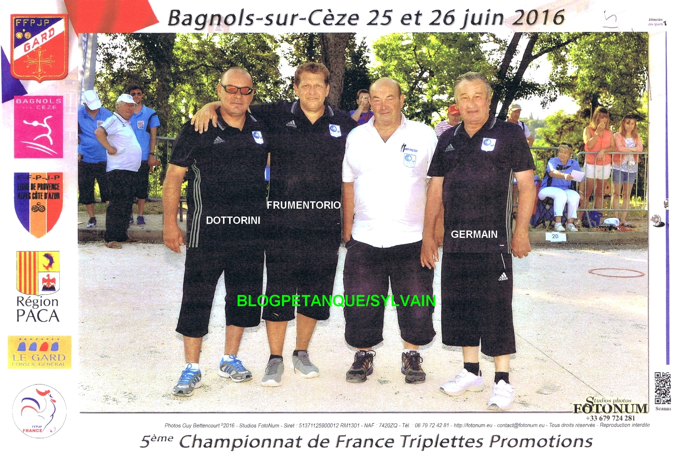L'année 2016 à la Pétanque L'année 2016 à la Pétanque