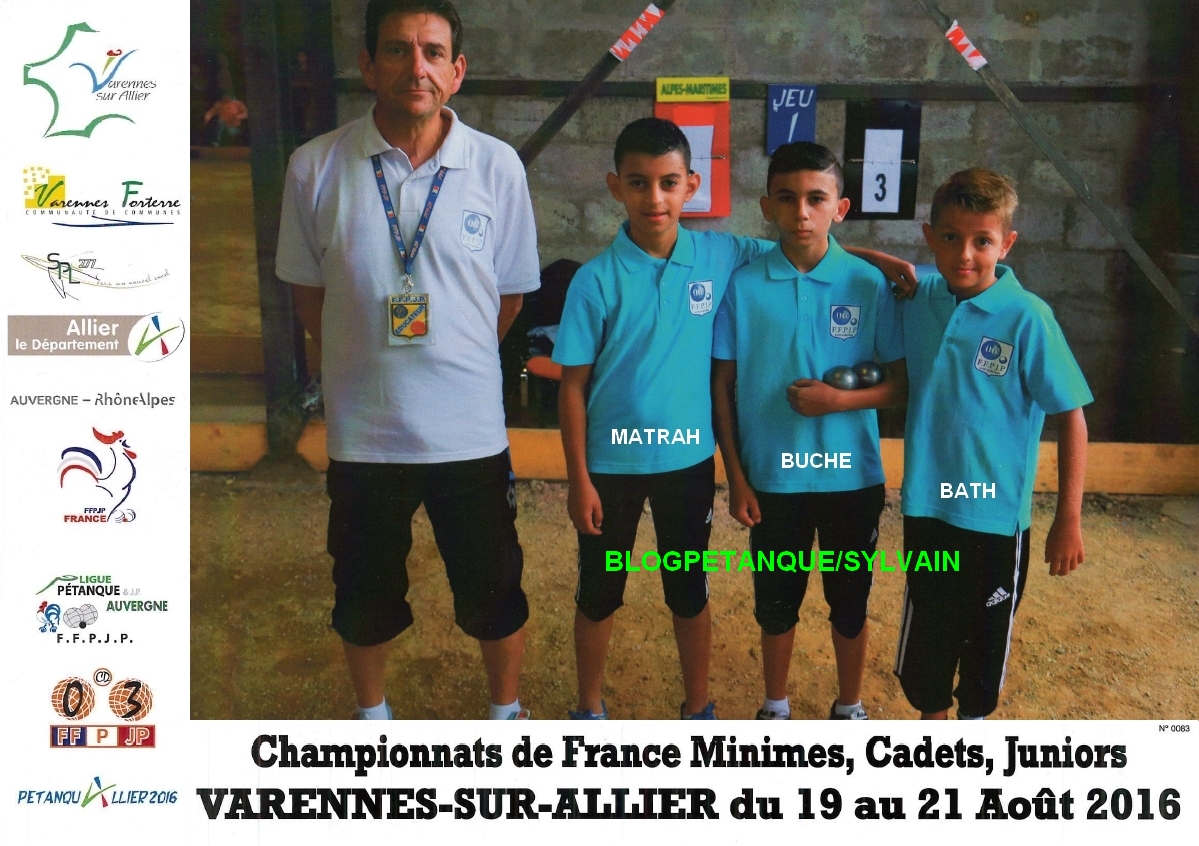 L'année 2016 à la Pétanque L'année 2016 à la Pétanque