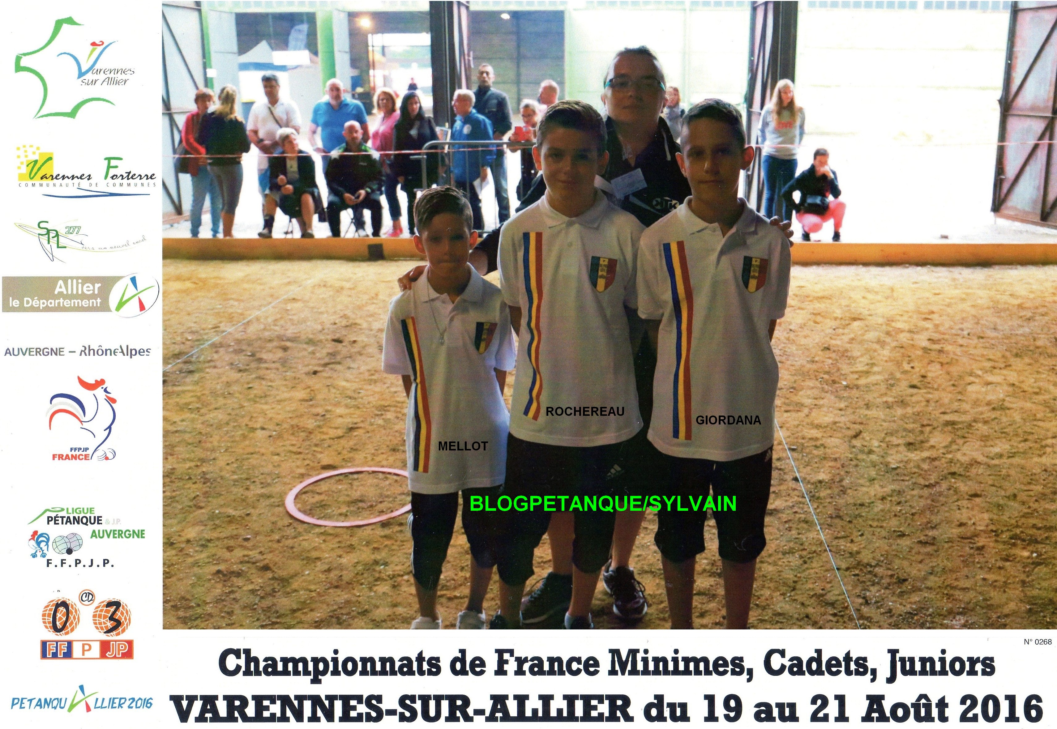 L'année 2016 à la Pétanque L'année 2016 à la Pétanque