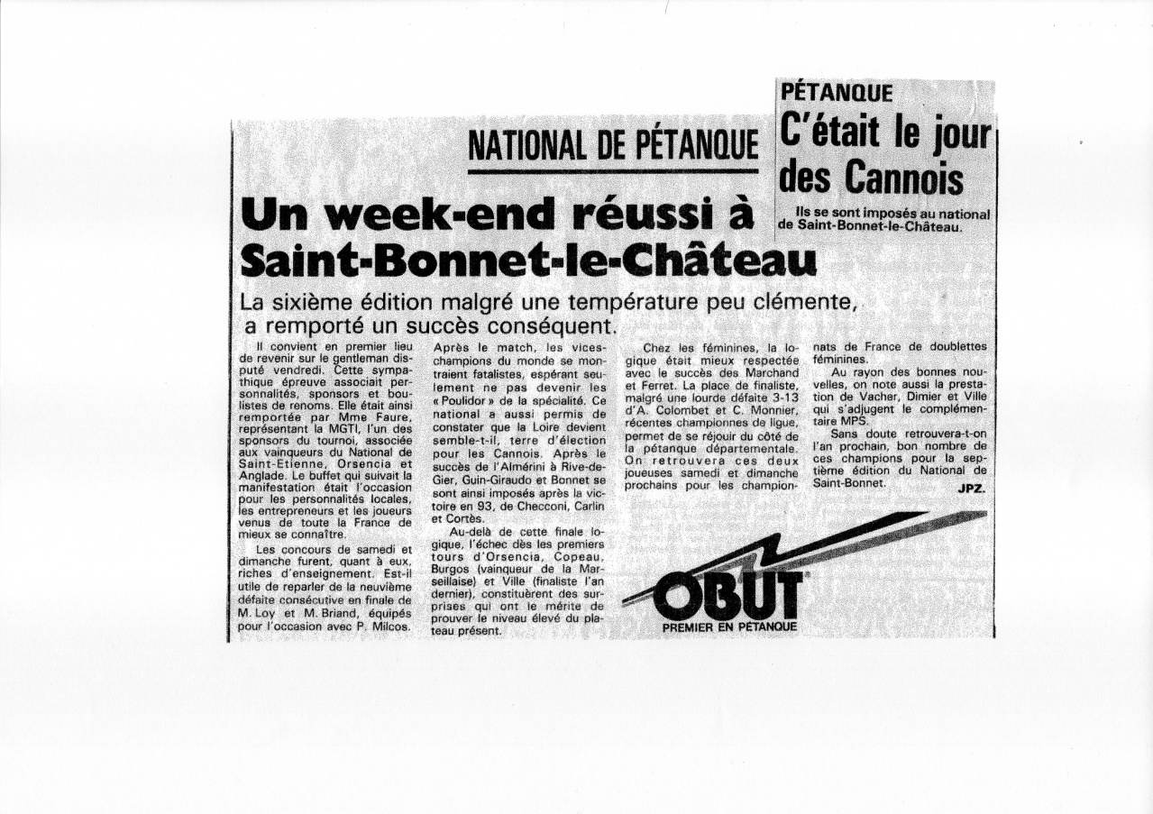 1994 ST BONNET 1994 ST BONNET