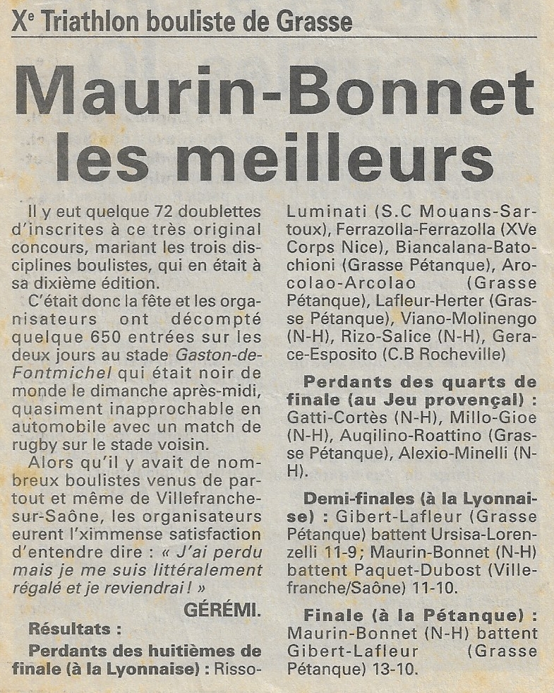 1999 TRIATHLON 1999 TRIATHLON