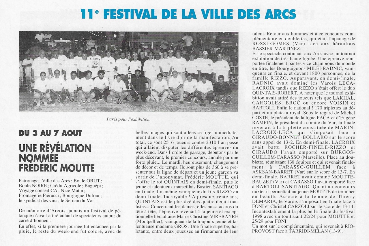1998 LES ARCS