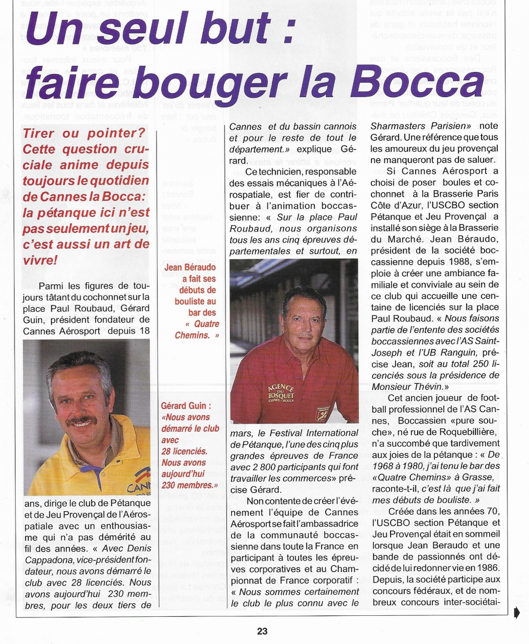 GUIN ARTICLE LA BOCCA GUIN ARTICLE LA BOCCA