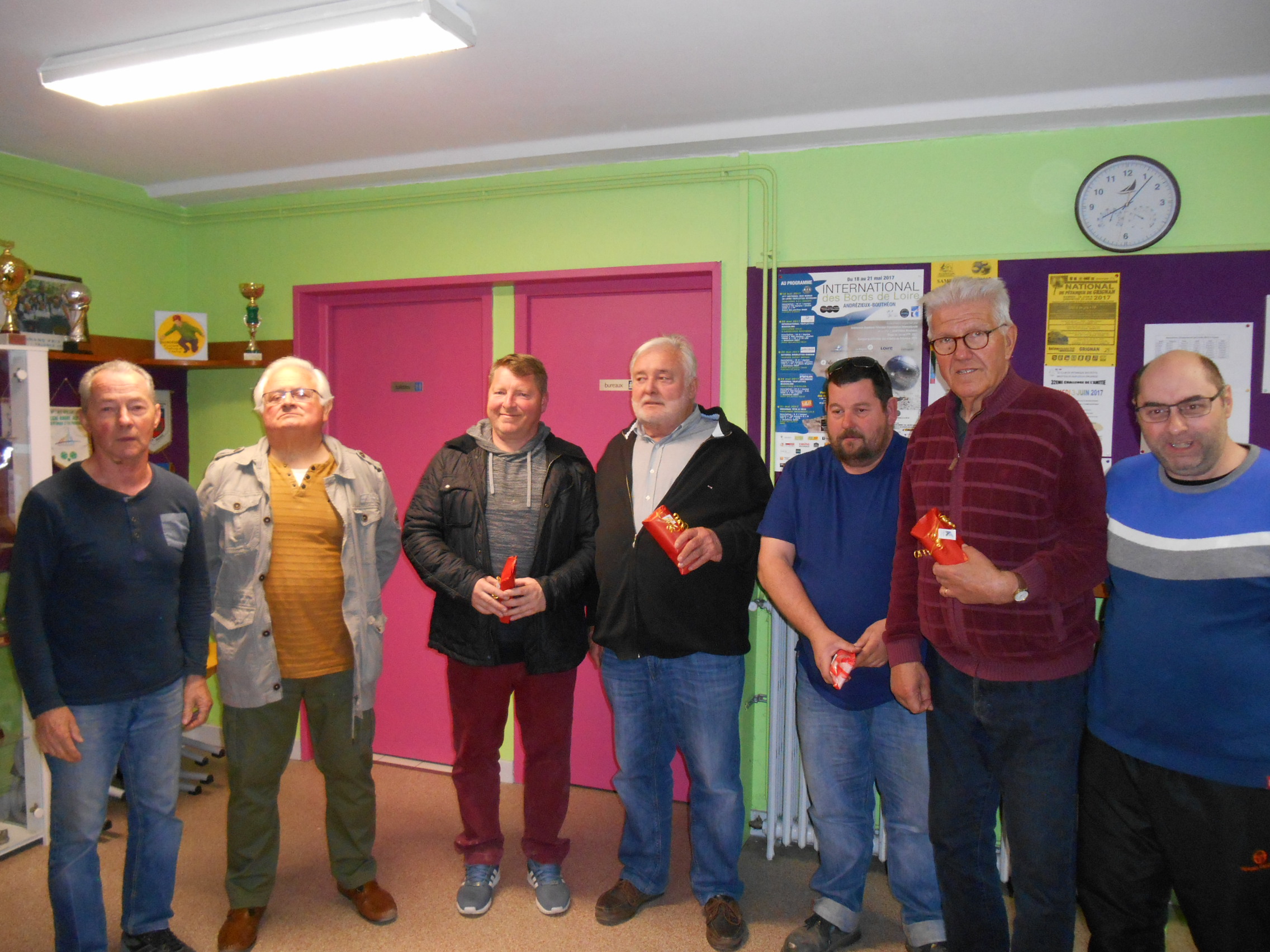 Le Pétanque club a fêté ses conscrits.