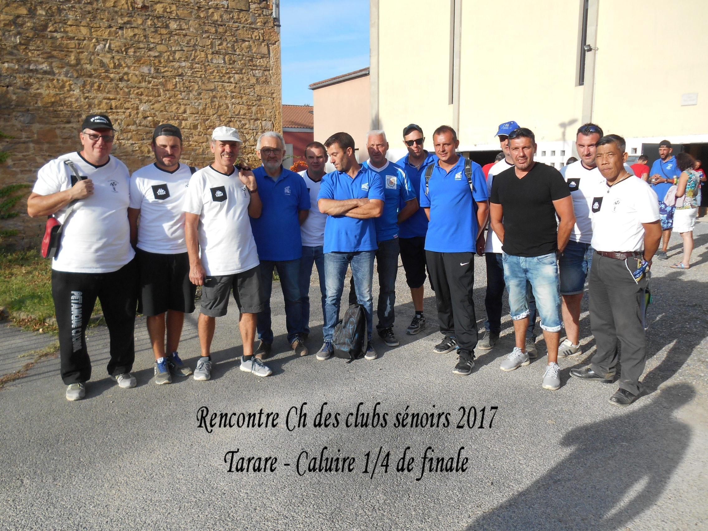 Résultat 1/4 de finale Ch des Clubs Séniors à Couzon.