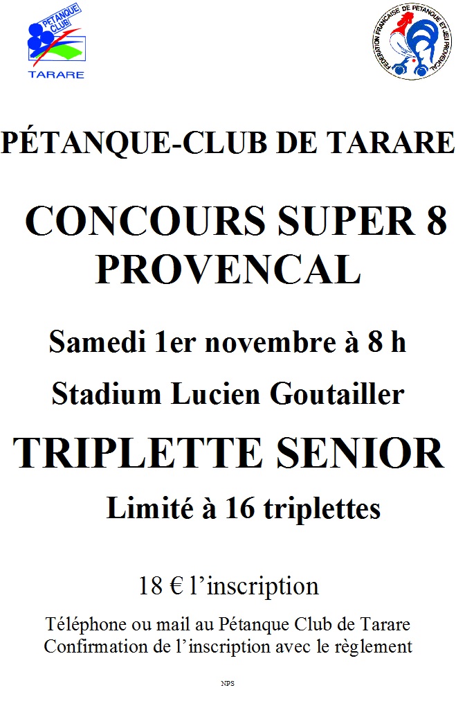 Concours super 8 Provençal Concours super 8 Provençal
