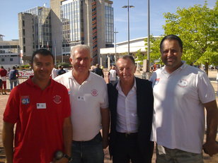 Palmares des joueurs-photo avec Jean-Michel Aulas