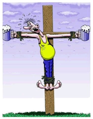 cruxification d'un ch'ti. C'est affreux ,quel supplice ,insoutenable cruxification d'un ch'ti. C'est affreux ,quel supplice ,insoutenable