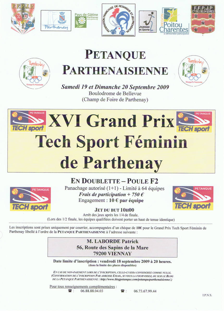 XVI Grand Prix TECH SPORT FEMININ 2009 XVI Grand Prix TECH SPORT FEMININ 2009