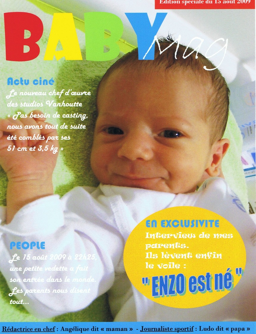 SCOOP ENZO fait la une de......................