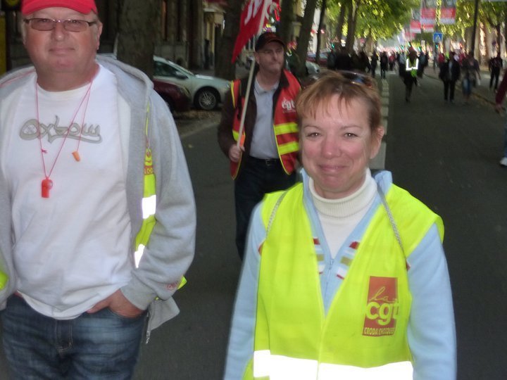 Grévistes ,manifestation pour les retraites  à LILLE