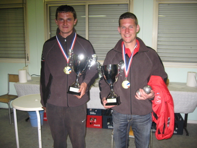 les champions Kévin Marion Adrien Belloc du SMPS 59