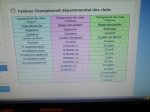 Dates des différents concours