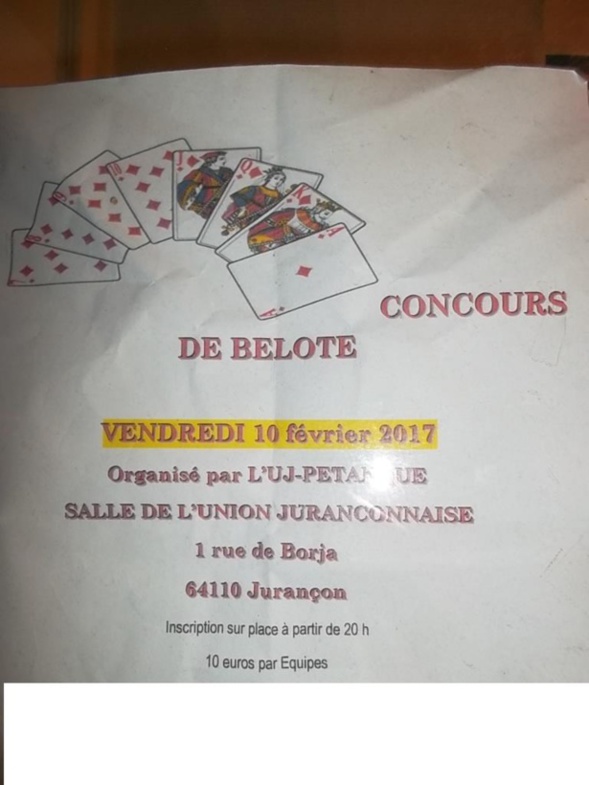 concours de belote concours de belote