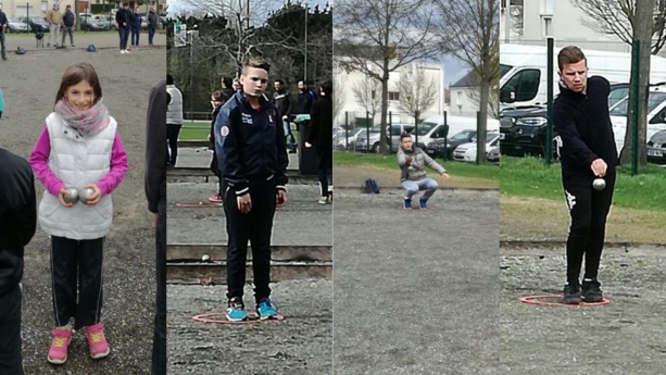 Cassandra, Simon, Corentin et Quentin à la Baumette lors des parties de présélections. Cassandra, Simon, Corentin et Quentin à la Baumette lors des parties de présélections.