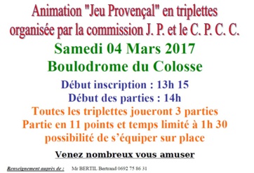 ANIMATION JEU PROVENCAL