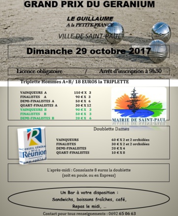GRAND PRIX DU GERANIUM GRAND PRIX DU GERANIUM