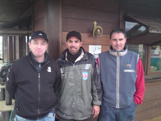 Stephane  Lebourgeois vainqueur de l'euro pétanque ; Nicolas et Michel Loy