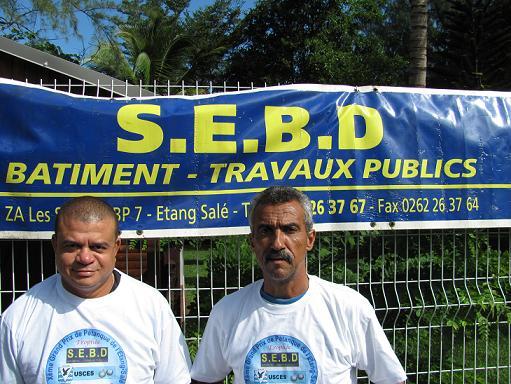 Monsieur Douanier de SEBD et le président de l'USCES Joseph Guérin