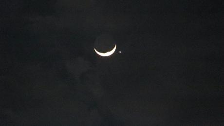 La rencontre de Vénus et de la Lune. QUEL SPECTACLE!!!!!