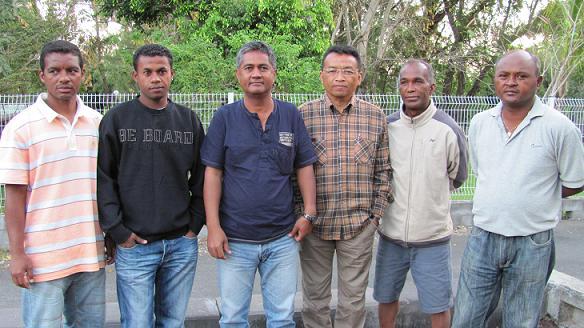 La délégation malgache à l'Etang-Salé La délégation malgache à l'Etang-Salé