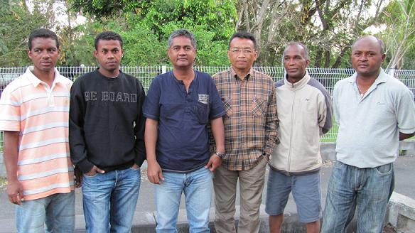 La délégation malgache à l'Etang-Salé