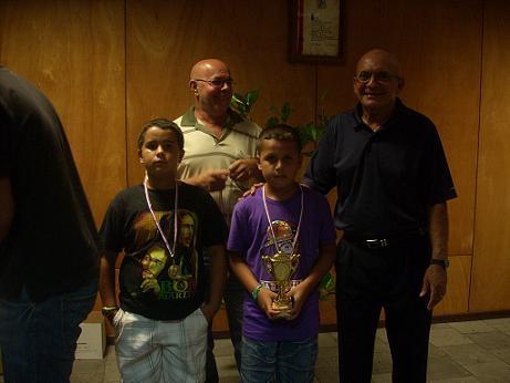 Jordan Grondin et Maël Grondin champions benjamins récompensés par l'OMS Jordan Grondin et Maël Grondin champions benjamins récompensés par l'OMS