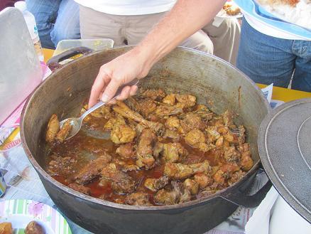 Coq et poules au menu de l'USCES, miam miam!!!