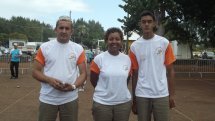 Smith Vincent, Rosina Sandra, Daya Loïc les champions triplette mixte 2011 Smith Vincent, Rosina Sandra, Daya Loïc les champions triplette mixte 2011